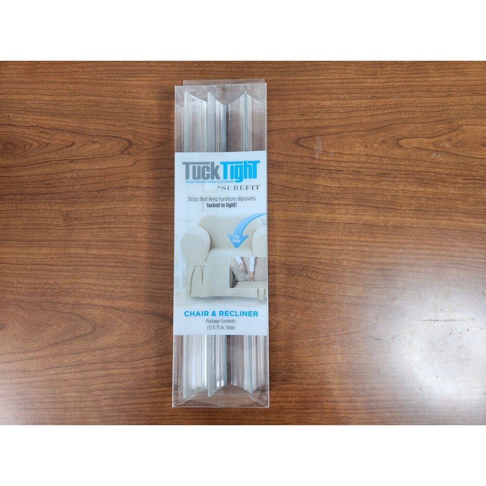 SureFit Tuck Tight Furniture Slipcover Chair Or Recliner 3 Piece Strips 11.75"